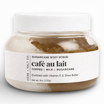 Café au Lait Sugarcane Body  Scrub