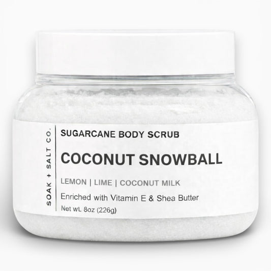 Coconut Snowball Sugarcane Body Scrub